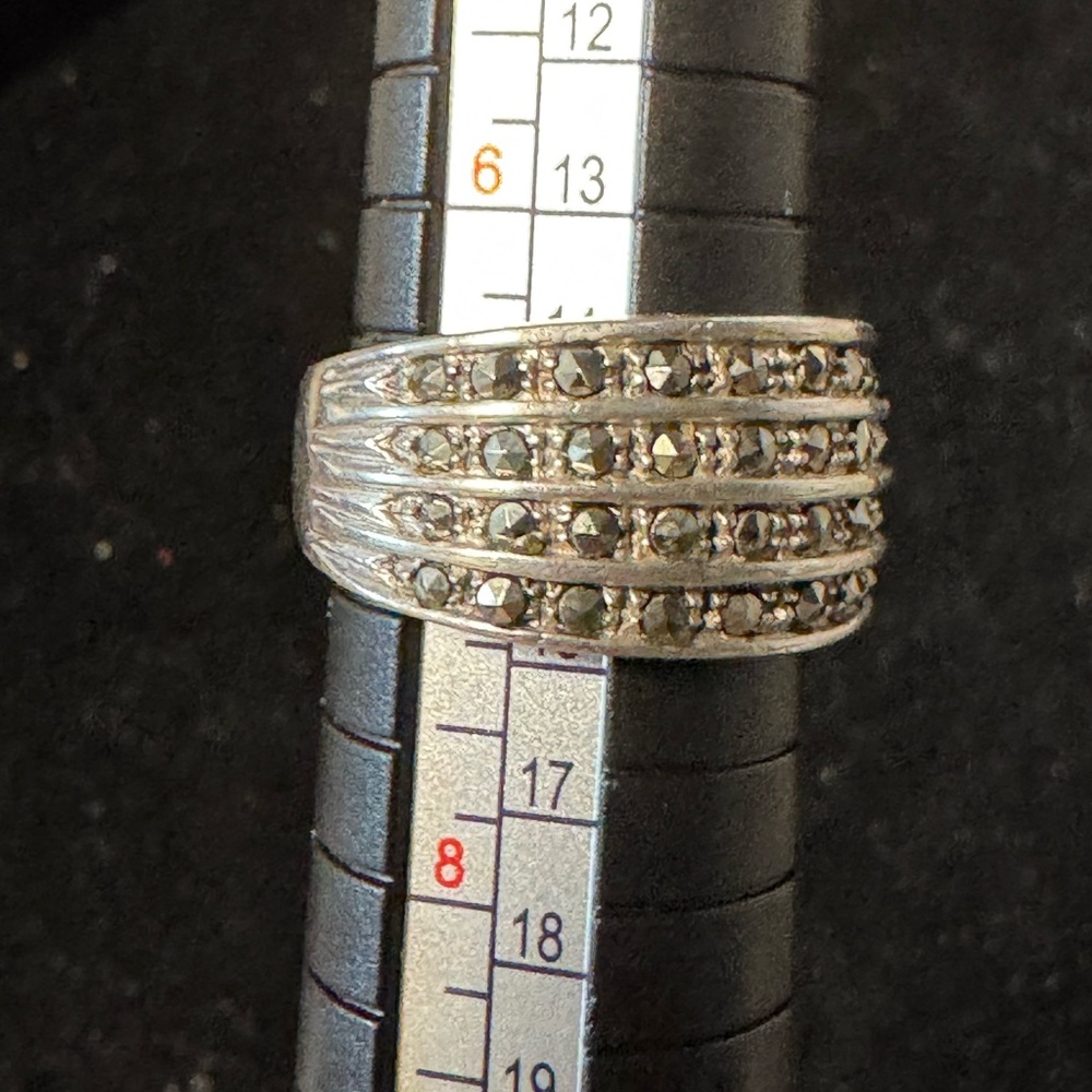 925 Silver Ring With Marcasite - image 1